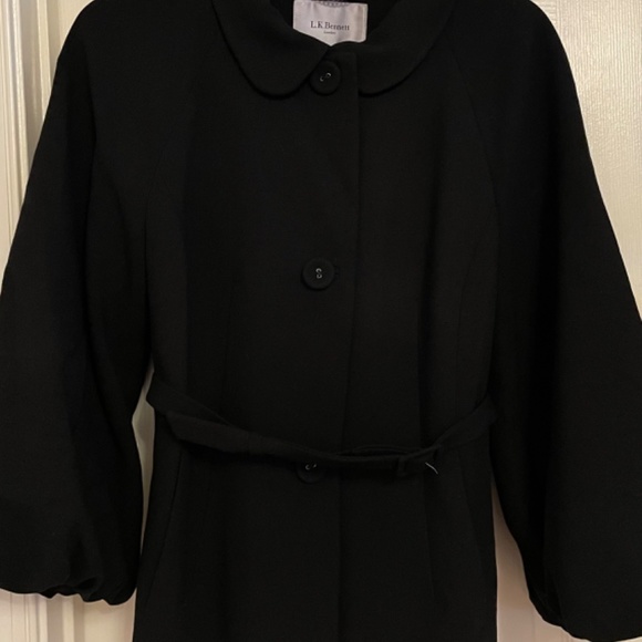 LK Bennett Black Belted Blazer US 6 UK 10 - Picture 5 of 7
